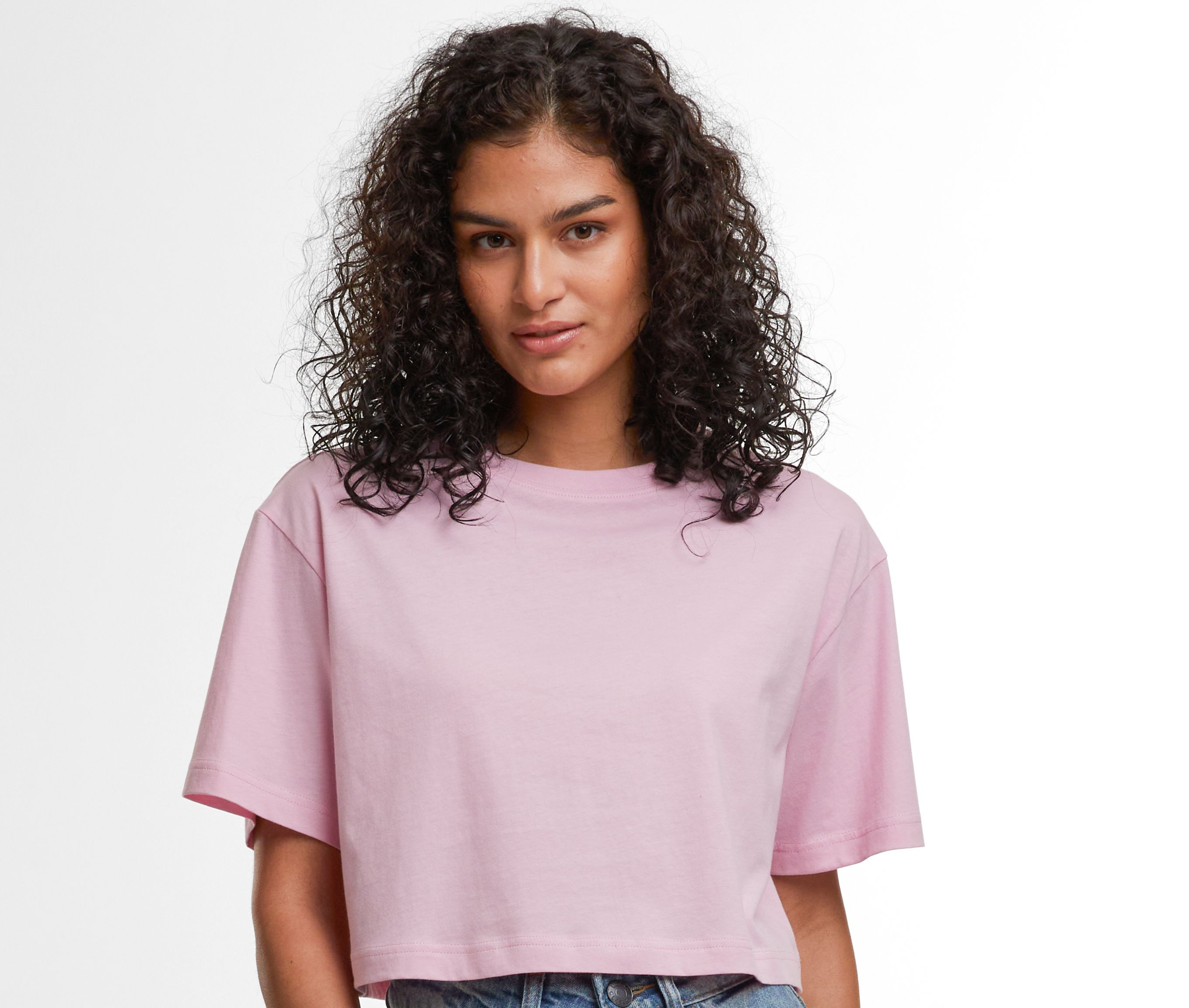 LADIES SHORT OVERSIZED TEE