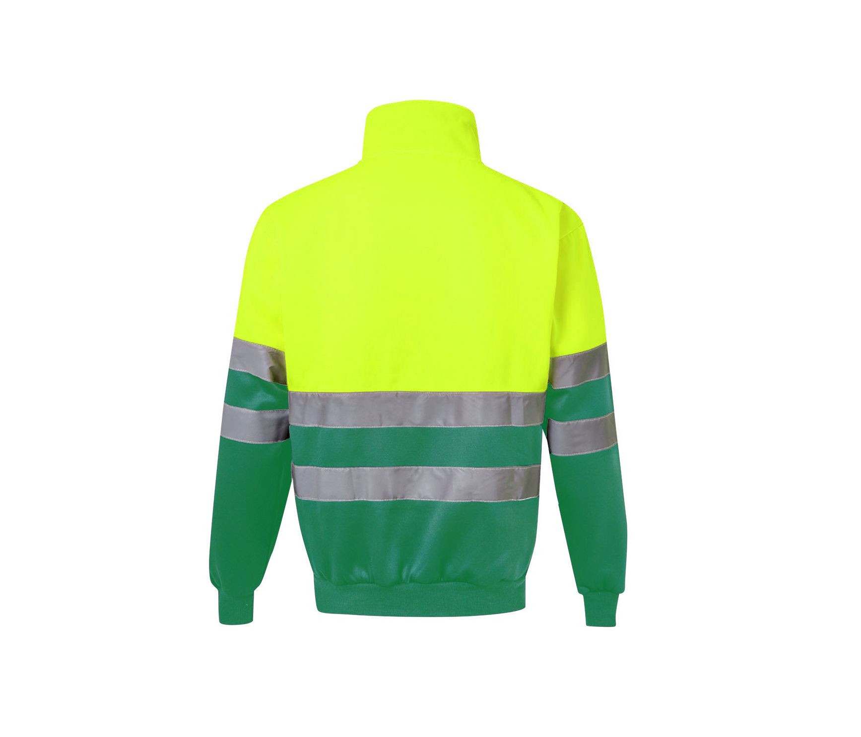 SWEAT BICOLORE DEMI-ZIPPÉ