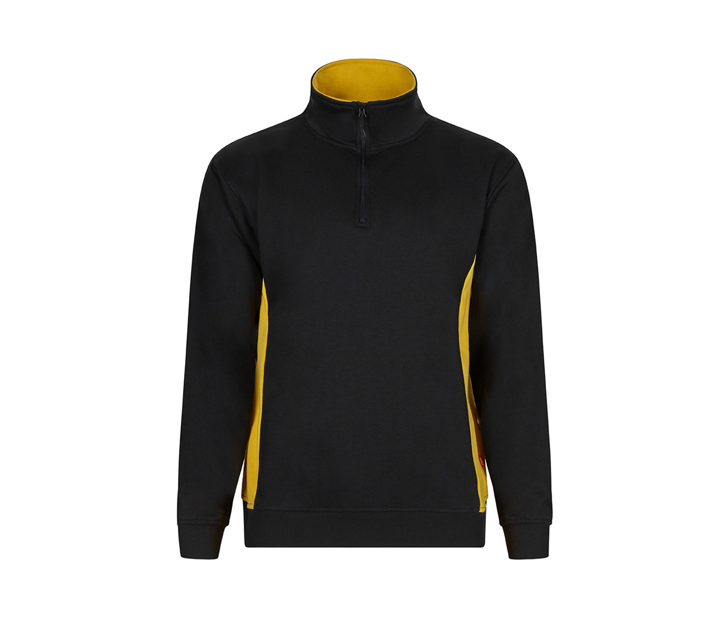 SWEAT BICOLORE COL ZIPPÉ
