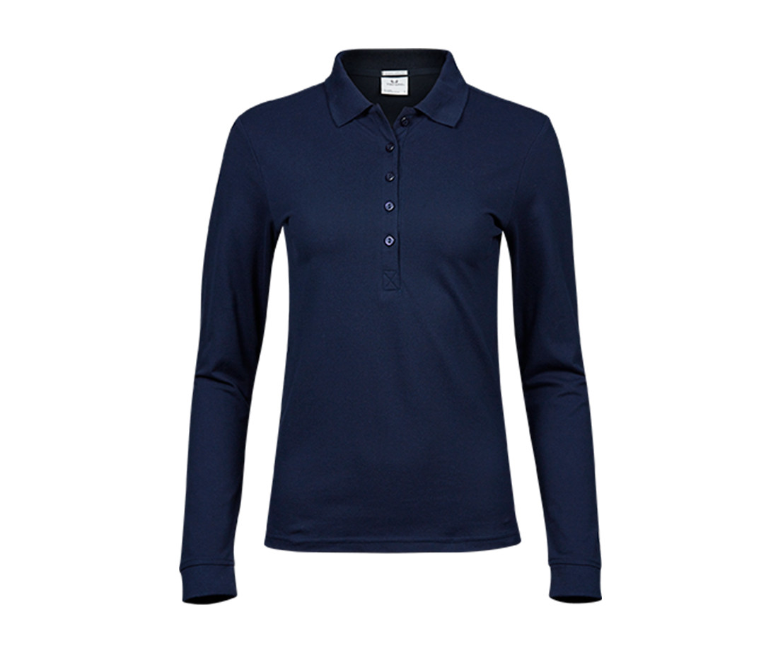 WOMEN'S LUXURY STRETCH LONG SLEEVE POLO