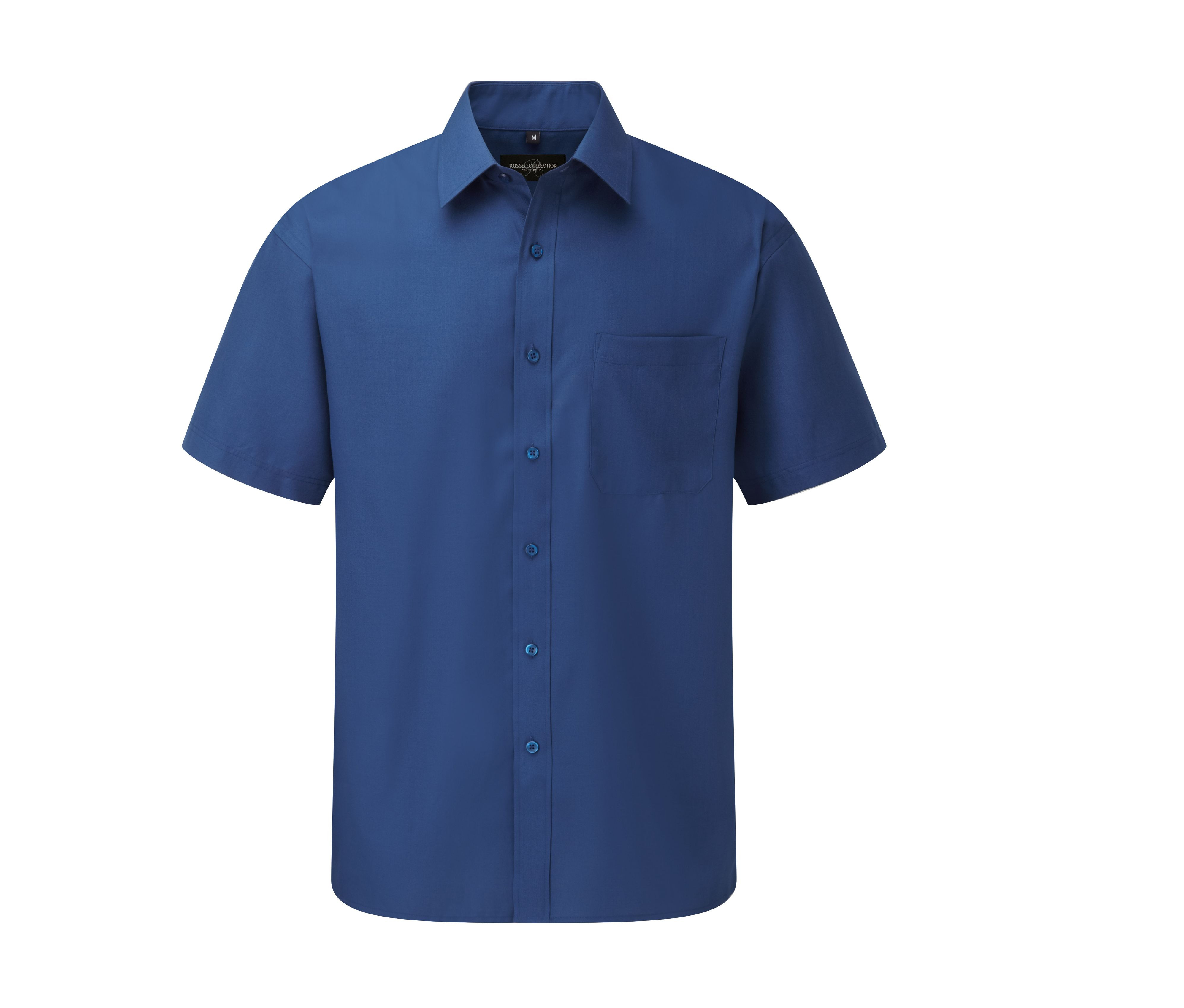 MEN'S SHORT SLEEVE CLASSIC POLYCOTTON POPLIN SHIRT